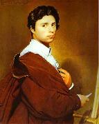 Jean Auguste Dominique Ingres Self portrait at age 24 oil on canvas